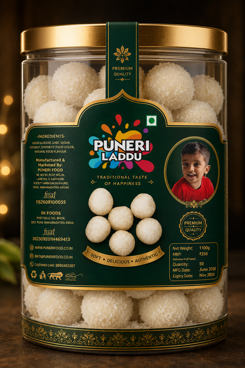 Orange Puneri Ladu